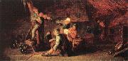 OSTADE, Adriaen Jansz. van Village Feast sg painting